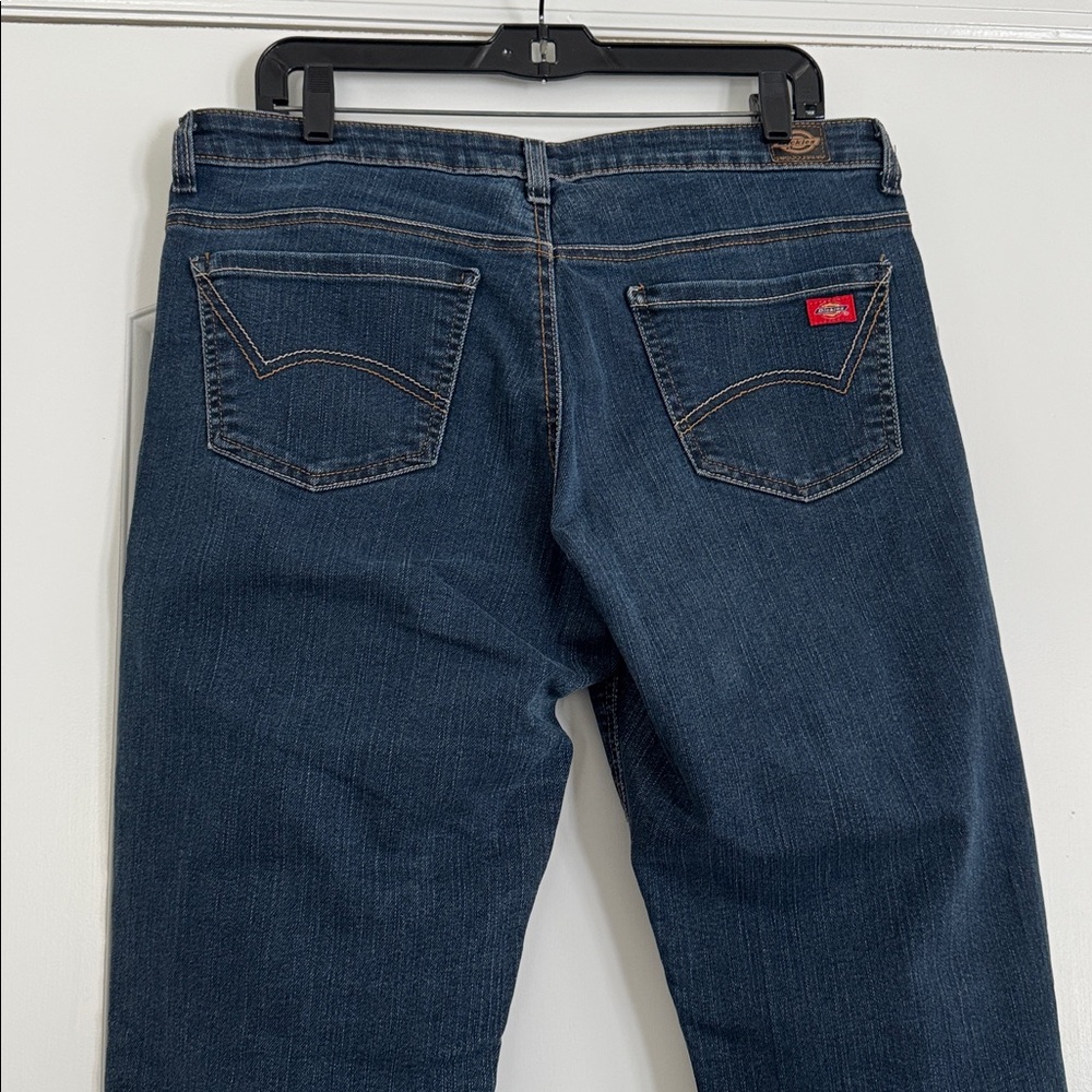 Dickies 5-pocket Women’s Bootcut Relaxed Fit Mid-Rise Denim Blue Jeans Size 8 - Picture 7 of 7
